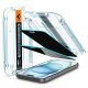 11. Szkło hartowane Spigen Glas.tR EzFit prywatyzujące na iPhone 15 / 16 z adapterem (2 szt.)
