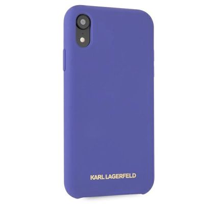 5. Etui Karl Lagerfeld Silicone na iPhone Xr  - fioletowe