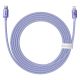4. Kabel Baseus CAJY000305 Lightning - USB-C PD 20W 480Mb/s 2m - fioletowy