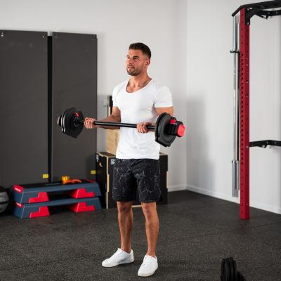 11. Zestaw regulowanych sztangielek HMS SGR40 PRO SET 2w1 43,5 kg