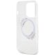 7. Etui Guess IML Flowers Wreatch MagSafe na iPhone 15 Pro Max - przezroczyste
