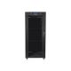 LANBERG SZAFA STOJĄCA RACK 19" 27U 600X600 DRZWI SZKLANE LCD CZARNA FF01-6627-12BL (FLAT PACK)