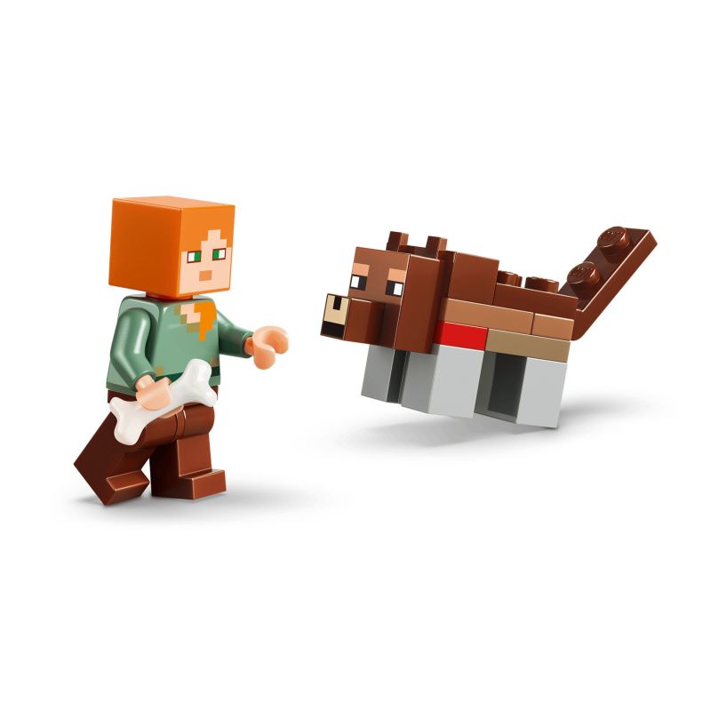 6. LEGO Minecraft 21593 - Przetrwanie pierwszej nocy
