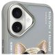 3. Etui Nimmy Glasses Cool Dog na iPhone 16 - szare
