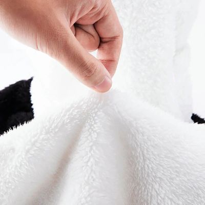 4. Kominiarka narciarska Qunature Panda dla dzieci/dorosłych rozmiar M - czarna/biała