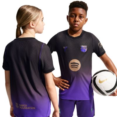 2. Koszulka dla dzieci Nike FC Barcelona 2026/27 Match Away czarno-fioletowa II1852 505