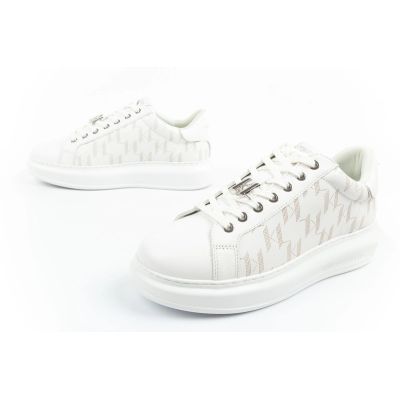 17. Karl Lagerfeld Kapri buty męskie sneakersy skóra naturalna białe