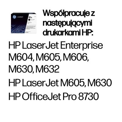 2. HP Oryginalny wkład laserowy 81A LaserJet, czarny