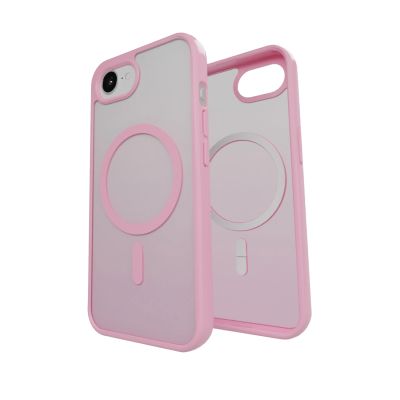 7. Etui silikonowe Puro Gradient MagSafe do iPhone 16e/17e - różowe