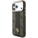 2. Etui Guess 4G with Stripe Round and Classic Logos MagSafe na iPhone 17 Pro / 18 Pro - brązowe
