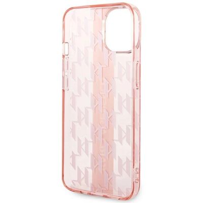 7. Etui Karl Lagerfeld Mono Vertical Stripe na iPhone 14 Plus - różowe