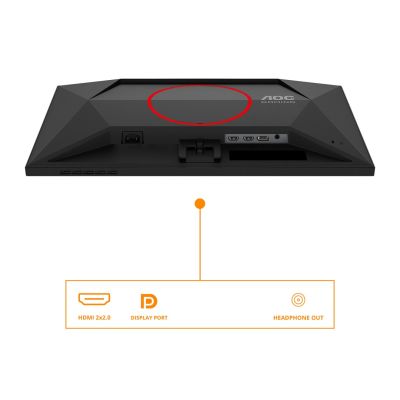 3. Monitor AOC 62,2cm (24,5") 25G4SRE 16:09 2xHDMI+DP/czerwony