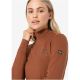4. Koszulka termoaktywna z długim rękawem i półgolfem damska SUPER.NATURAL W Tundra 175 Turtleneck Flear brązowa