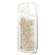 6. Etui Guess Peony Liquid Glitter na iPhone 13 mini - złote