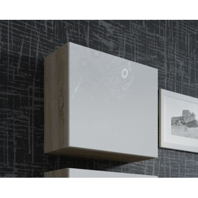 Witryna VIGO kwadrat 50/50/30 sonoma/biały połysk