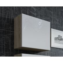 Witryna VIGO kwadrat 50/50/30 sonoma/biały połysk