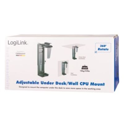5. LogiLink EO0005 uchwyt do komputera Uchwyt na procesor montowany na biurku Czarny