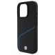6. Etui BMW Sign Leather Textured And Line MagSafe na iPhone 16 Pro Max - czarne