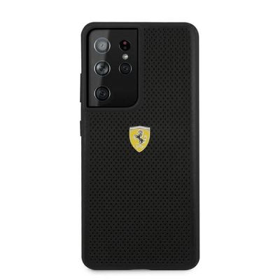 3. Etui Ferrari On Track Perforated na Samsung Galaxy S21 Ultra - czarne
