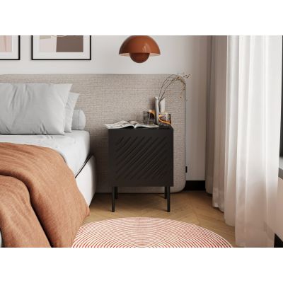3. Szafka nocna 2szt SIENA 44,5x40x59 czarny mat