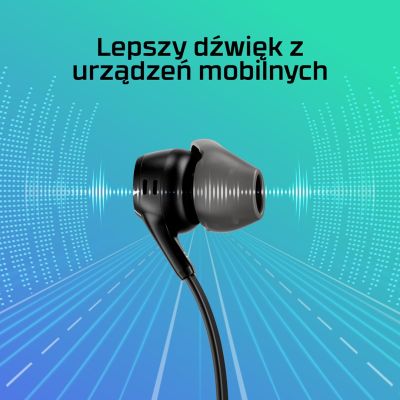 21. Słuchawki HyperX Cloud Earbuds II CZERWONE