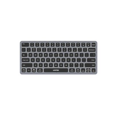 2. UNITEK D1092A klawiatura USB Amerykański międzynarodowy Szary