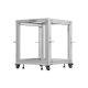 2. Open Rack 19'' 12U 600x600-1100 regulowany szary Lanberg