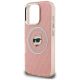 6. Etui Karl Lagerfeld IML Choupette Head Logo MagSafe na iPhone 16 Pro Max - różowe