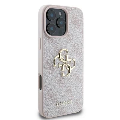 4. Etui Guess 4G Big Logo na iPhone 16 Pro Max - różowe