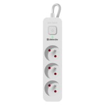 DEFENDER LISTWA ZASILAJĄCA SFS 131 3 GNIAZDA 1,5M BIAŁA 99460