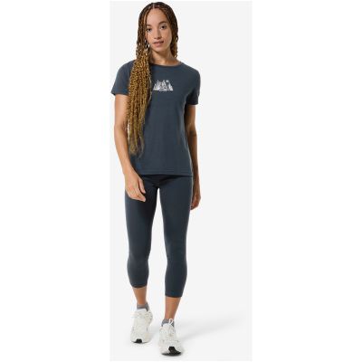 2. Koszulka SUPER.NATURAL W TOP MOUNTAIN ART TEE niebieska