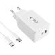 3. Ładowarka Tech-Protect NC45W-GAN 2-PORT PD45W + TYPE-C CABLE - białe