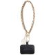Pasek Guess Saffiano Chain 4G Charm - różowy