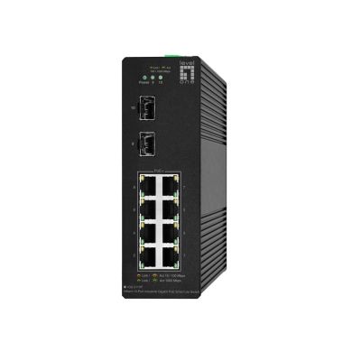 4. LevelOne IGS-2110P przełącznik sieciowy Zarządzany L2 Gigabit Ethernet (10/100/1000) Obsługa PoE Czarny