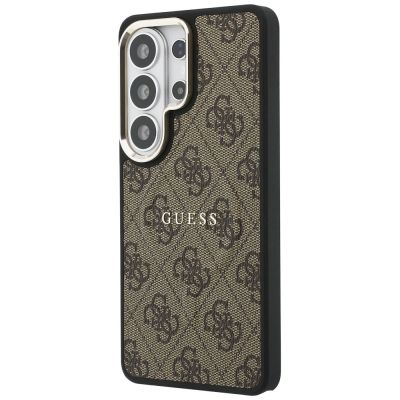2. Etui Guess 4G Embossed Ring MagSafe na Samsung Galaxy S26 Ultra - brązowe