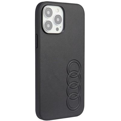 2. Etui Audi Synthetic Leather na iPhone 13 Pro Max - czarne