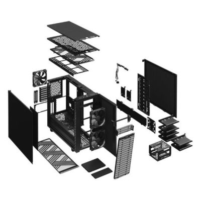 30. OBUDOWA FRACTAL DEFINE 7 Black Solid