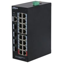 Dahua Technology HS4420-16GT-190 przełącznik sieciowy Zarządzany L2 Gigabit Ethernet (10/100/1000) Obsługa PoE Desktop Czarny