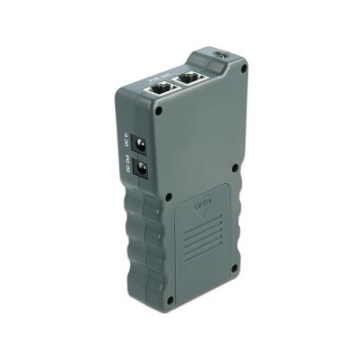 5. Tester kabli LCD Delock RJ45 / PoE / DC - zestaw do testowania sieci