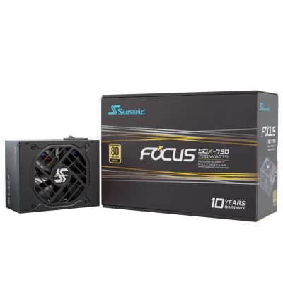 6. Moduł zasilacza Seasonic FOCUS SGX-750 (2021) 750 W 20+4 pin ATX SFX Czarny