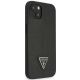 4. Etui Guess Saffiano Triangle Logo na iPhone 14 Plus - czarne