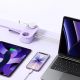 3. Listwa zasilająca Orico AP3 20W GaN 5w1 2x AC + 2x USB-A + 1x USB-C - fioletowa