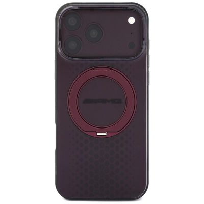 3. Etui Mercedes AMG IML Double Layer Urban Line with Ring Stand MagSafe na iPhone 18 Pro Max / 17 Pro Max - burgundowe