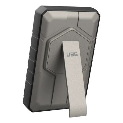 2. Powerbank UAG Rugged 10K - 10000 mAh z podstawką, ładowanie bezprzewodowe 10W, kompatybilny z MagSafe, kabel w zestawie (black/titanium)