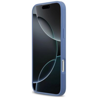 5. Etui Guess 4G nauble Card Triange na iPhone 18 Pro Max / 17 Pro Max - niebieskie