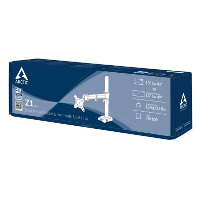 7. ARCTIC Z1 (Gen 3) 96,5 cm (38") Biurko Czarny