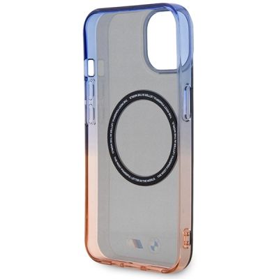 7. Etui BMW Gradient Bumper MagSafe na iPhone 14 - szare