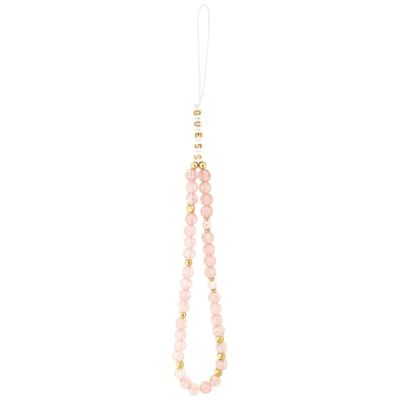 2. Etui Guess IML Flowers Electro Pearl Strap MagSafe do iPhone 17 Pro Max - różowe