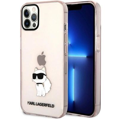 Etui Karl Lagerfeld Choupette Collection na iPhone 12 / 12 Pro - różowe