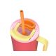 24. Kubek termiczny ze słomką Kambukka Rio Tumbler 950ml, Pink Papaya